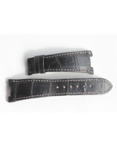PATEK PHILIPPE Bracelet montre cuir noir 24 mm