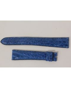 BULGARI Bracelet pour montre croco bleu 17 mm