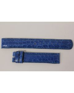 BULGARI Bracelet pour montre croco bleu 17 mm