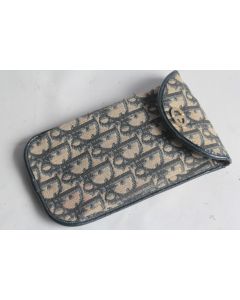 CHRISTIAN DIOR Étui à lunettes toile monogramme vintage
