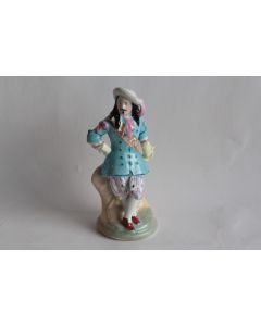 Porte plume figuratif Mousquetaire porcelaine Vieux Paris