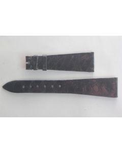 PATEK PHILIPPE Bracelet montre cuir noir 20 mm