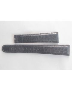 PATEK PHILIPPE Bracelet montre cuir noir 18 mm