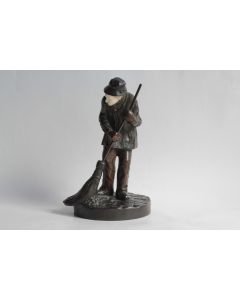 Bronze Chryséléphantine Le balayeur DAMBROS