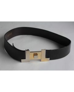 LANVIN Ceinture cuir noir