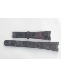 PATEK PHILIPPE Bracelet montre cuir noir 16 mm