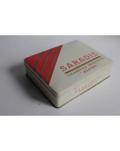 Boîte à Cigarettes tôle Saradis Agatha Feldmann & cie Genève