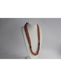 Collier tribal perles Odisha Inde