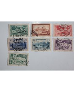 Timbres Suisse Paysages montagnards 1914-1931 obl