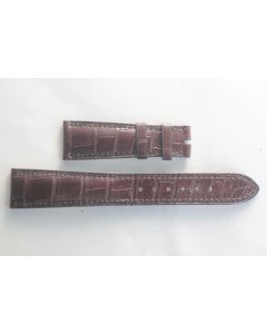 PATEK PHILIPPE Bracelet montre cuir marron 20 mm