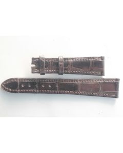 PATEK PHILIPPE Bracelet montre cuir marron 18 mm