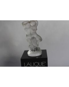 Statuette cristal LALIQUE France Faune femme satyre