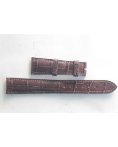 PATEK PHILIPPE Bracelet montre cuir marron 19 mm
