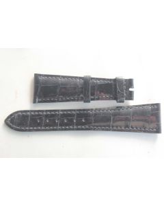 PATEK PHILIPPE Bracelet montre cuir bleu 22 mm