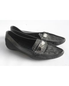 Christian DIOR Mocassins toile monogramme T40