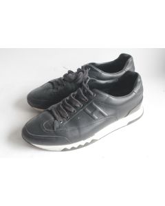 HERMES Chaussures baskets Trail cuir noir homme T43
