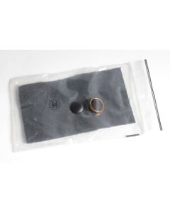CHANEL Boutons satin noir métal doré vintage