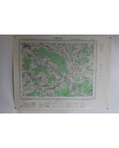 Ancienne Carte IGN Lunéville 1/50000 type 1922