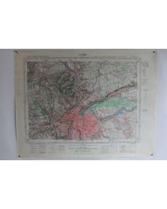 Ancienne Carte IGN Lyon 1/50000 type 1922
