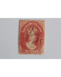 Timbre Colonie anglaise Tasmanie Victoria one penny 1864-1870