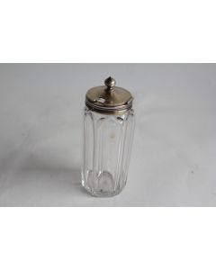 Pot à confiture cristal taillé et argent Russe