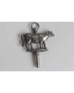 Clé remontoir argent zoomorphe Vache Montre à gousset XVIIIe siècle