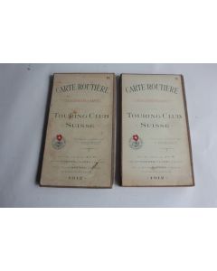 Carte Routière Plan Touring Club Suisse III et IV 1912 