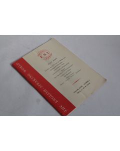 Brochure Engling-Speaking world Union Commonwealth ESU vol39 may 1957