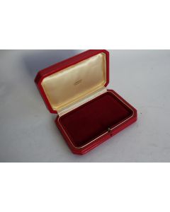 LOMBARD Écrin pour bijoux cuir rouge