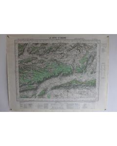 Ancienne Carte IGN La Côte-Saint-André 1/50000 type 1922