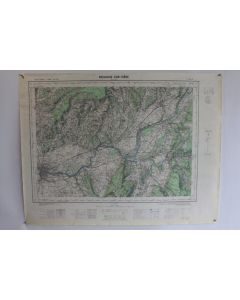 Ancienne Carte IGN Romans-sur-Isère 1/50000 type 1922