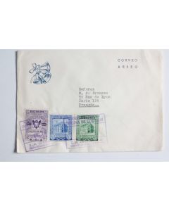 Enveloppe air mail Venezuela La Guatra 1957