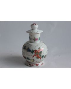 Flacon à parfum porcelaine Papillons Chine