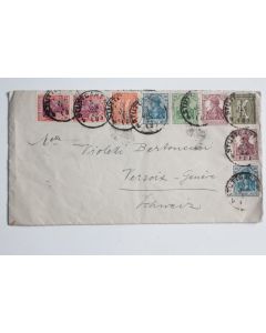 Enveloppe Timbres Allemagne cachet Stuttgart 1922