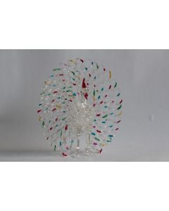 Paon verre filé