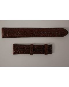 RAYMOND WEIL Bracelet pour montre croco marron 18 mm