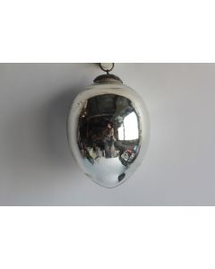 Boule verre églomisé mercure