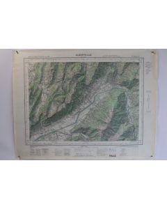 Ancienne Carte IGN Albertville 1/50000 type 1922