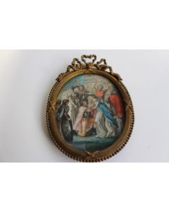Peinture miniature XVIIIe siècle histoire de France