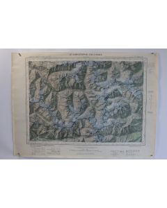 Ancienne Carte IGN St Christophe en Oisans 1/50000 type 1922