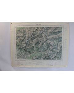 Ancienne Carte IGN Orcières 1/50000 type 1922