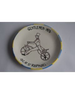 Assiette Cyclisme Gentlemen 1978 O.C.R. St Raphaël Schwar Vallauris