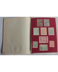 Timbres bois gravé camp prisonniers polonais Murnau 1944 Kluzniak WW2