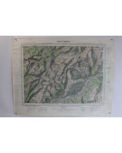 Ancienne Carte IGN Bourg St Maurice 1/50000 type 1922