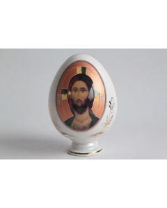 Œuf Russe porcelaine Jésus Christ