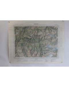 Ancienne Carte IGN Moûtiers 1/50000 type 1922