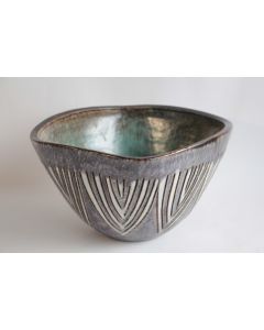 Coupe céramique émaillée incisée Noverraz Suisse