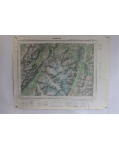 Ancienne Carte IGN Chamonix 1/50000 type 1922