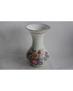 Vase opaline Fleurs peint main Napoléon III