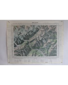 Ancienne Carte IGN Mont Blanc 1/50000 type 1922